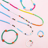 DIY Earrings Kit Large Hole Acrylic Beads ABS Pearl Alphabet Letter Heart Chain