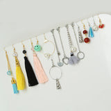 DIY Earrings Making Jewelry Kit Tassels Beads Charms Ear Hook Clasps