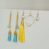 DIY Earrings Making Jewelry Kit Tassels Beads Charms Ear Hook Clasps