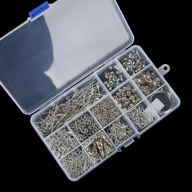DIY Earrings Making Jewelry Kit Tassels Beads Charms Ear Hook Clasps