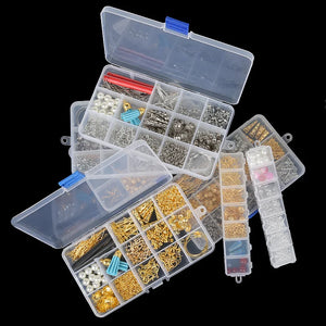 DIY Earrings Making Jewelry Kit Tassels Beads Charms Ear Hook Clasps