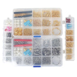 DIY Earrings Making Jewelry Kit Tassels Beads Charms Ear Hook Clasps