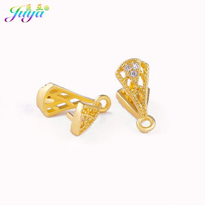 DIY Earrings Material Clamp Pinch Clip Bail Hook Accessories For Women