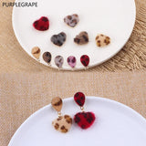 DIY Earrings Jewelry Ear Pins Pendant Leopard Print Drops 10pcs