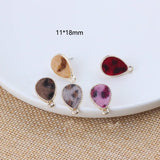 DIY Earrings Jewelry Ear Pins Pendant Leopard Print Drops 10pcs