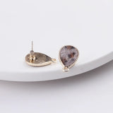 DIY Earrings Jewelry Ear Pins Pendant Leopard Print Drops 10pcs