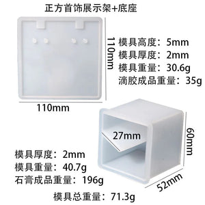 Jewelry Storage Silicone Mold Epoxy Resin Display Rack