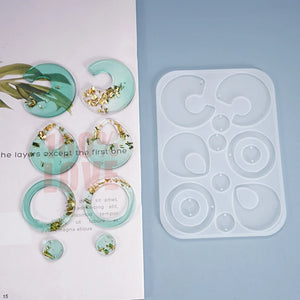 DIY Earrings Pendants Silicone Mold Jewelry Making Tools