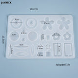 Earrings Pendants Crystal Epoxy Resin Molds Silicone Mould UV Resin Crafts