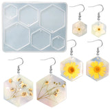 DIY Earrings Silicone Mold Crystal Epoxy Necklace Pendant Resin Geometric Heart