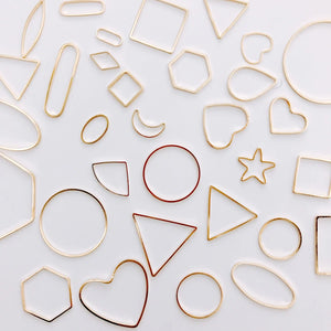 Minimalist Handcrafted Earrings - Gold, Silver, Copper, Geometric Shapes