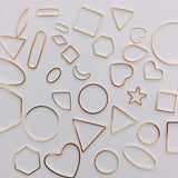 Minimalist Handcrafted Earrings - Gold, Silver, Copper, Geometric Shapes