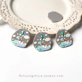 DIY Owl Hedgehog Fox Acrylic Earring Material