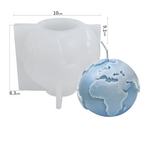 DIY Earth Moon Silicone Candle Mold Space Candle Making Soap Resin Clay Mold