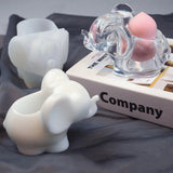 Elephant Resin Mold Epoxy Mirror Three-dimensional Makeup Storage Silicone