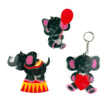 Elephant Shape Keychain Silicone Epoxy Mold for Jewelry Crafting