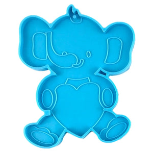 Elephant Shape Keychain Silicone Epoxy Mold for Jewelry Crafting