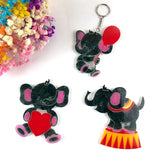 Elephant Shape Keychain Silicone Epoxy Mold for Jewelry Crafting