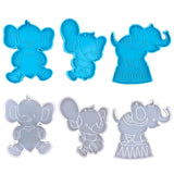 Elephant Shape Keychain Silicone Epoxy Mold for Jewelry Crafting