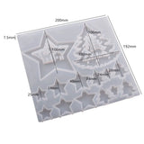Elk Christmas Tree Hanging Pendant Resin Mold Merry Christmas Silicone Molds