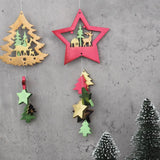 Elk Christmas Tree Hanging Pendant Resin Mold Merry Christmas Silicone Molds