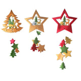 Elk Christmas Tree Hanging Pendant Resin Mold Merry Christmas Silicone Molds