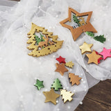 Elk Christmas Tree Hanging Pendant Resin Mold Merry Christmas Silicone Molds