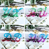 Alphabet Keychain Epoxy Mold for Jewelry Crafting