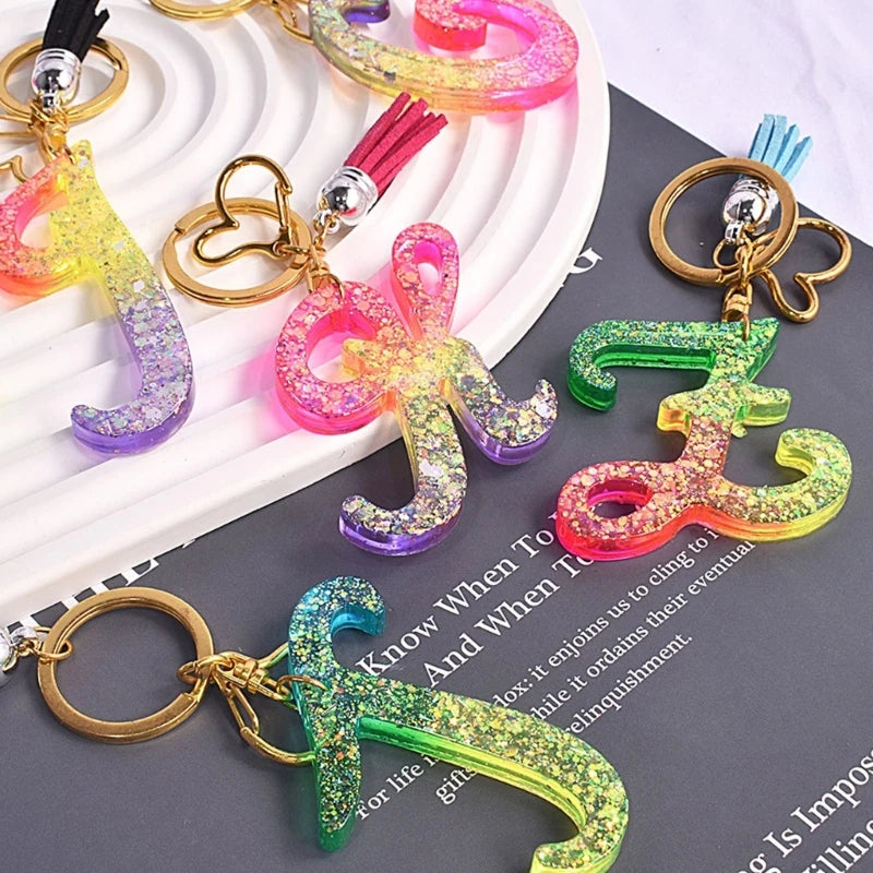 Alphabet Keychain Epoxy Mold for Jewelry Crafting