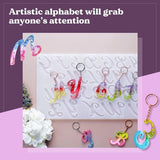 Alphabet Keychain Resin Mold Letter Craft Pendant Jewelry Silicone Mold
