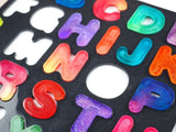 Alphabet Mirror Silicone Mold Letter Board Set Resin Mold