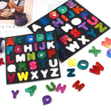 Alphabet Mirror Silicone Mold Letter Board Set Resin Mold