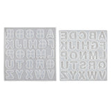 Alphabet Mirror Silicone Mold Letter Board Set Resin Mold