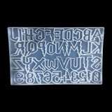 DIY Alphabet Numbers Keychain Silicone Mold for Halloween Gift