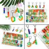 DIY Alphabet Numbers Keychain Silicone Mold for Halloween Gift