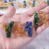 Alphabet Numbers Keychain Silicone Epoxy Mold DIY Jewelry Mould for Halloween
