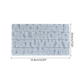 Alphabet Numbers Keychain Silicone Epoxy Mold DIY Jewelry Mould for Halloween