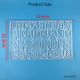 DIY Alphabet Numbers Keychain Silicone Mold for Halloween Gift
