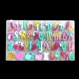DIY English Letter Epoxy Resin Mold Jewelry Molds