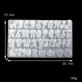 DIY English Letter Epoxy Resin Mold Jewelry Molds