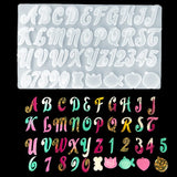 DIY English Letter Epoxy Resin Mold Jewelry Molds