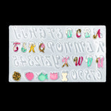 DIY English Letter Epoxy Resin Mold Jewelry Molds