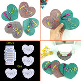 DIY Silicone Heart Coaster Mold for English Letters Love Tea Cup Pad