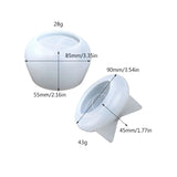Crystal 3D Mushroom Jar Storage Box Mold for DIY Home Decor