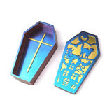 Epoxy Crystal Coffin Organizer Box Mold Halloween DIY Crafts Jewelry Storage