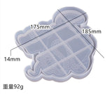Epoxy Crystal Resin Silicone Mold Mirror Snake Skull Plate Decoration Dish