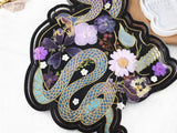 Epoxy Crystal Resin Silicone Mold Mirror Snake Skull Plate Decoration Dish