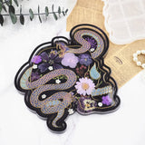 Epoxy Crystal Resin Silicone Mold Mirror Snake Skull Plate Decoration Dish