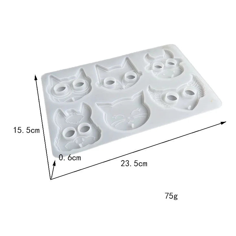 Epoxy Ring Set Keychain Silicone Mold Kit