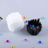 Crystal Stone Candle Holder Silicone Mold Handcraft UV Resin Moulds